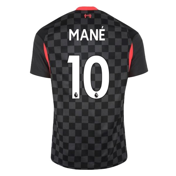 Camiseta Liverpool NO.10 Mane Tercera equipo 2020-2021 Negro